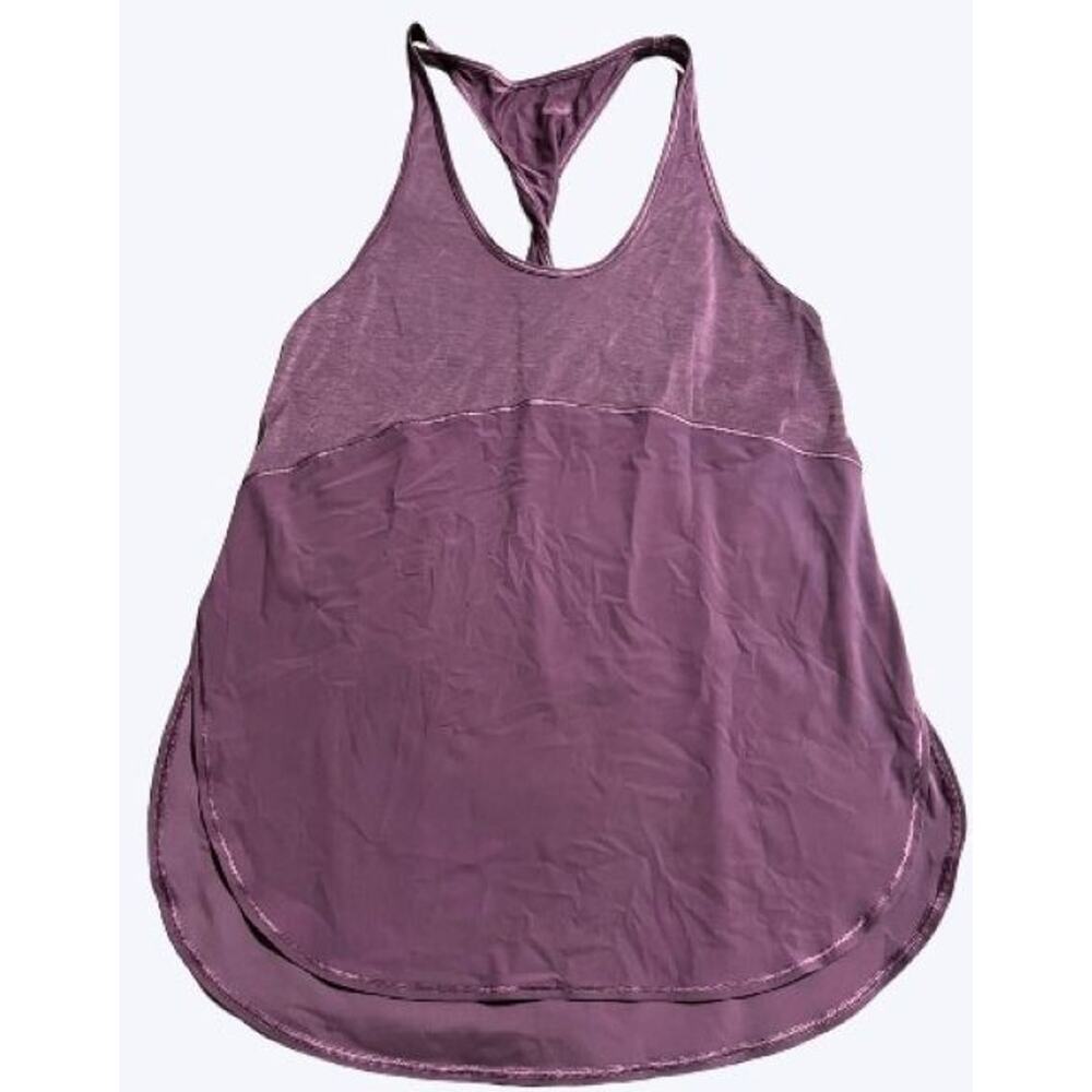 lululemon Twist Racerback Tank Top SZ 6 Loose Flowy Purple Athletic Workout